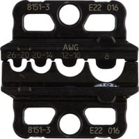 Crimpeinsatz-Set für unisolierte Quetschverbinder (8151-3), Crimpzange für Presszange CrimpMax-Flex Professional 8151