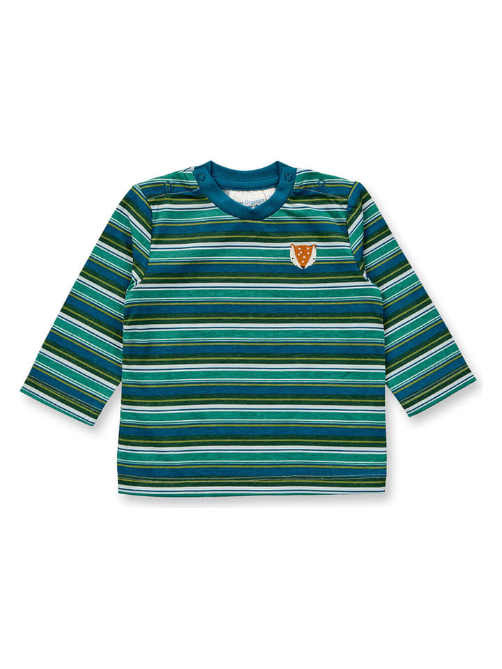 Sense Organics Longsleeve "Elan" in Grün/ Blau - 80