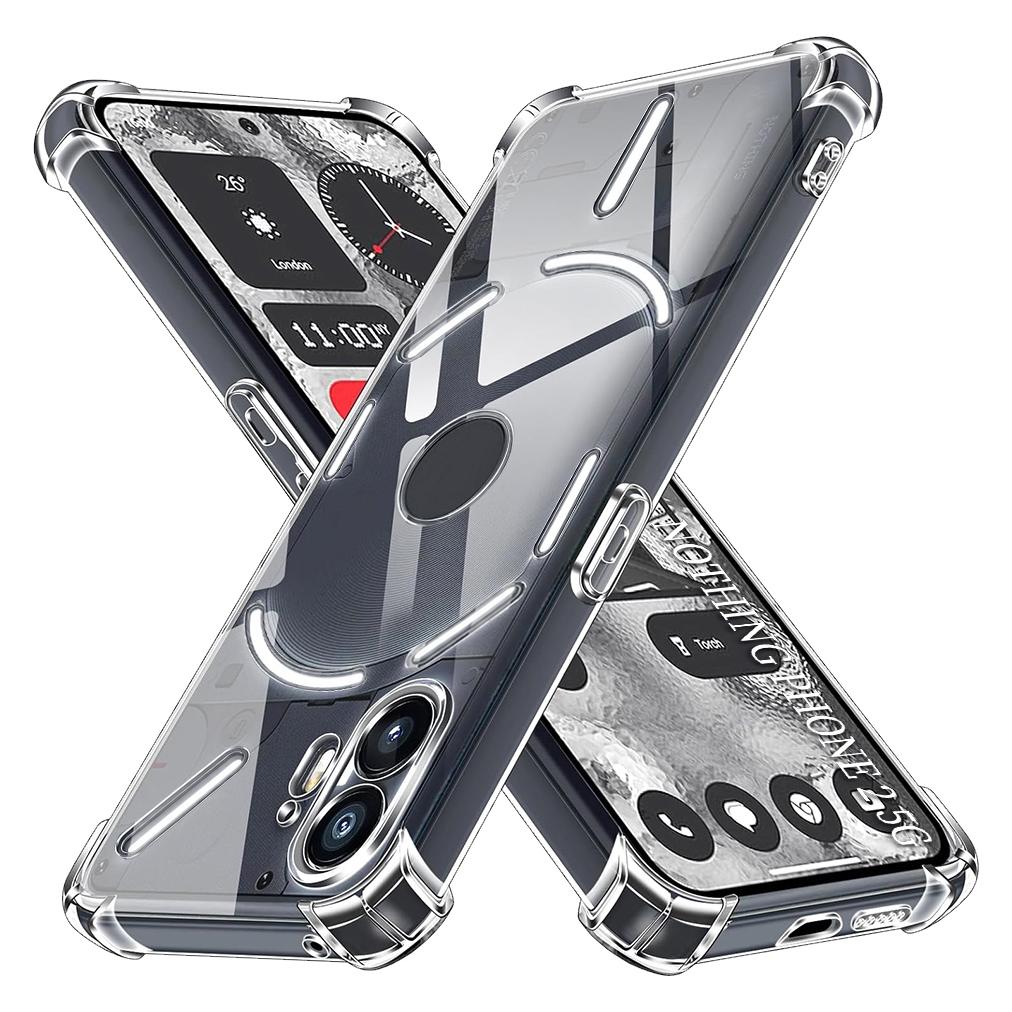Techsuit - Shockproof Clear Silicone - Nothing Phone (2) - Clear (Nothing Phone (2)) (56345057)