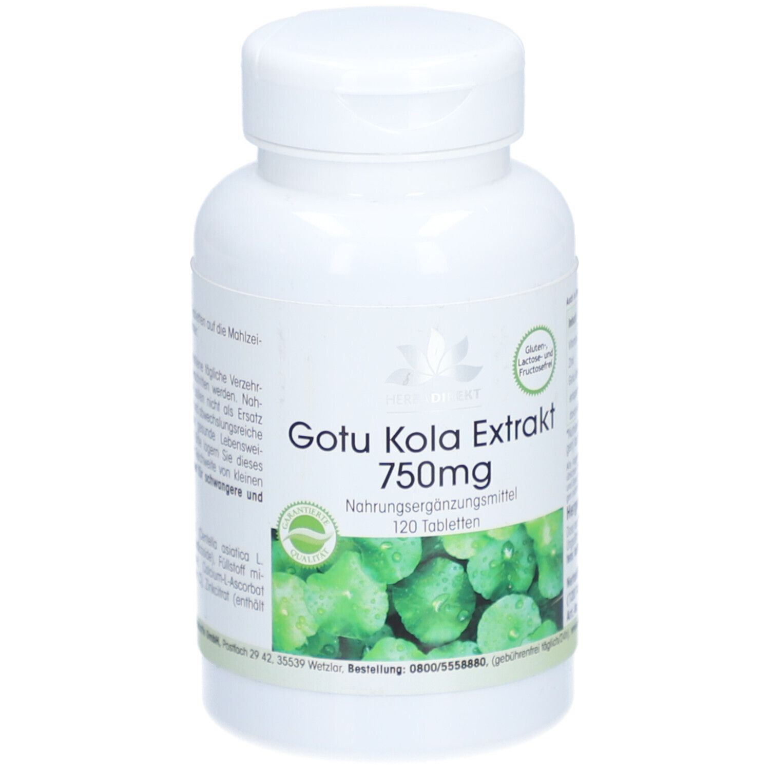 Gotu Kola Extrakt 750 mg Tabletten 120 St Compretten