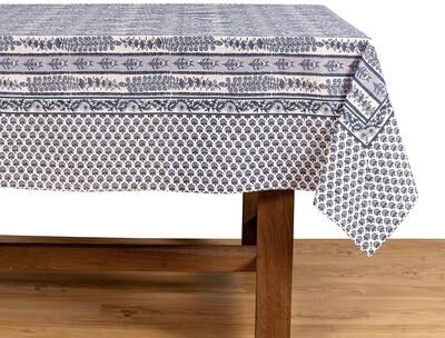 "Couleur Nature Provence Avignon Tablecloth - Blue/Marine - 71"" x 106"" - 71"" x 106"""