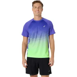 Asics Herrenlaufshirt Road Fade SS Top - lila / M