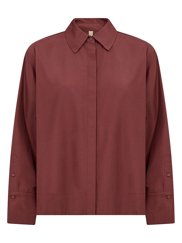 soyaconcept Bluse "Netti" in Rotbraun - XL