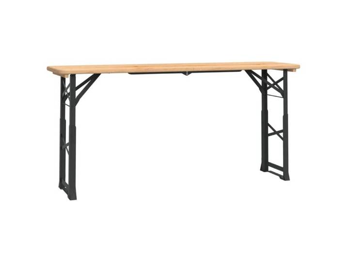 STAR SALE® Table à bière pliable 170x50x75/105 cm bois massif de sapin T977