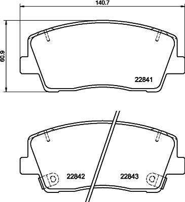 Don Bremsbelagsatz, Scheibenbremse Pcp1820 Für Kia