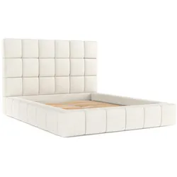 POLSTERBETT Skiathos mit Stauraum 180/200 cm Creme im Modesto Stoff