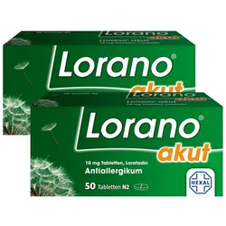 Lorano® akut Antiallergikum Doppelpack 2X50 St