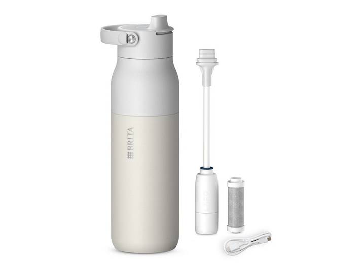 BRITA Trinkflasche BRITA LARQ iQ Digitale Filter Trinkflasche (1000 ml), inkl. Hydration Tracking (App), Aktivkohle Wasserfilter & UV-C