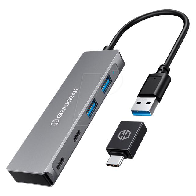 Graugear G-HUB2A2C-AC (USB-C, 4 Ports) (G-HUB2A2C-AC)
