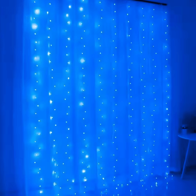 Inspire Curations USB Hanging Fairy Lights With Remote Control blue 4mx2m 300led