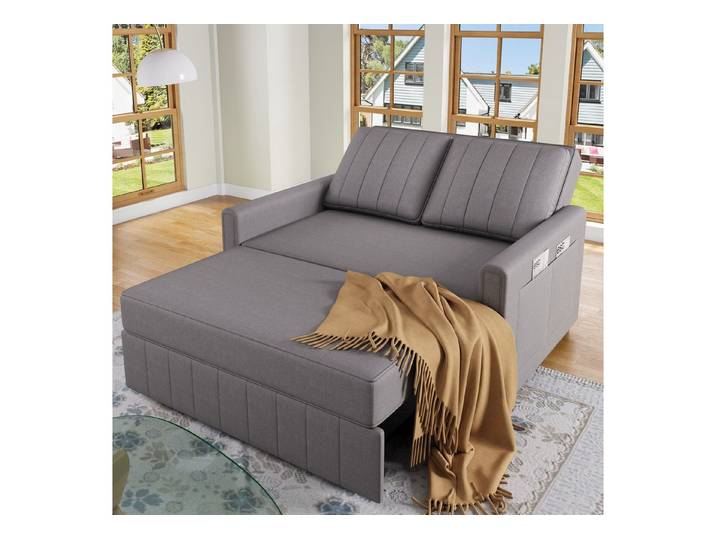 OKWISH Schlafsofa Multifunktionales Klappsofabett, Polstersofa, Schlafcouch, Gästebett, Sofa 1 Teile, mit Schlaffunktion,verstellbare Rückenlehne