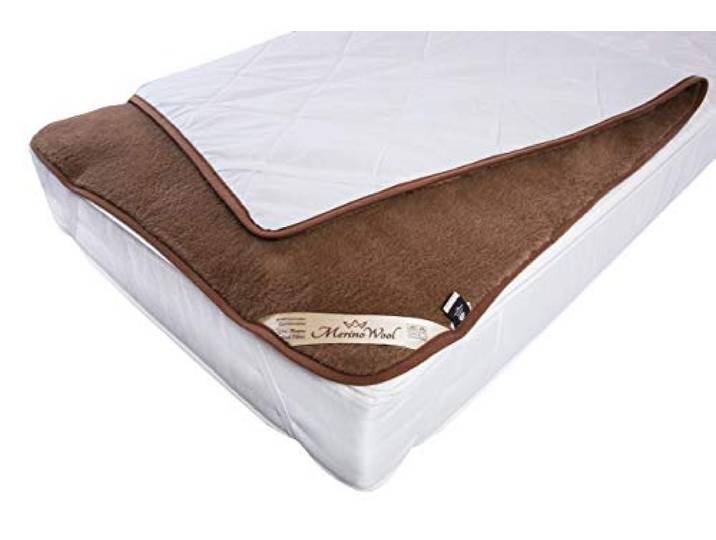 Naturhaar Unterbett 100% Merino Wolle 140 x 200cm Kamelwolle Schurwolle Matratzenauflage Elegance Light Neuseeland