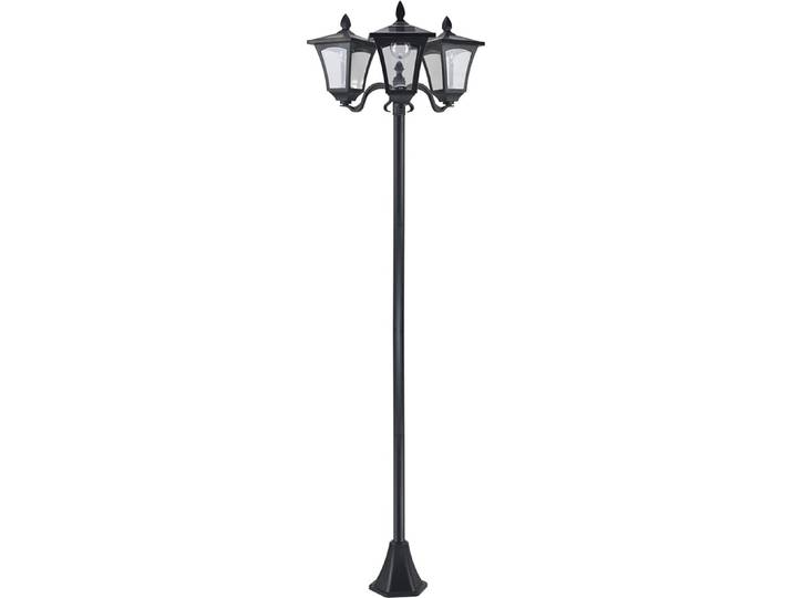 Outsunny Solar Gartenlaterne mit 3 flammig Solarlaterne 120 Lumen Kunststoff