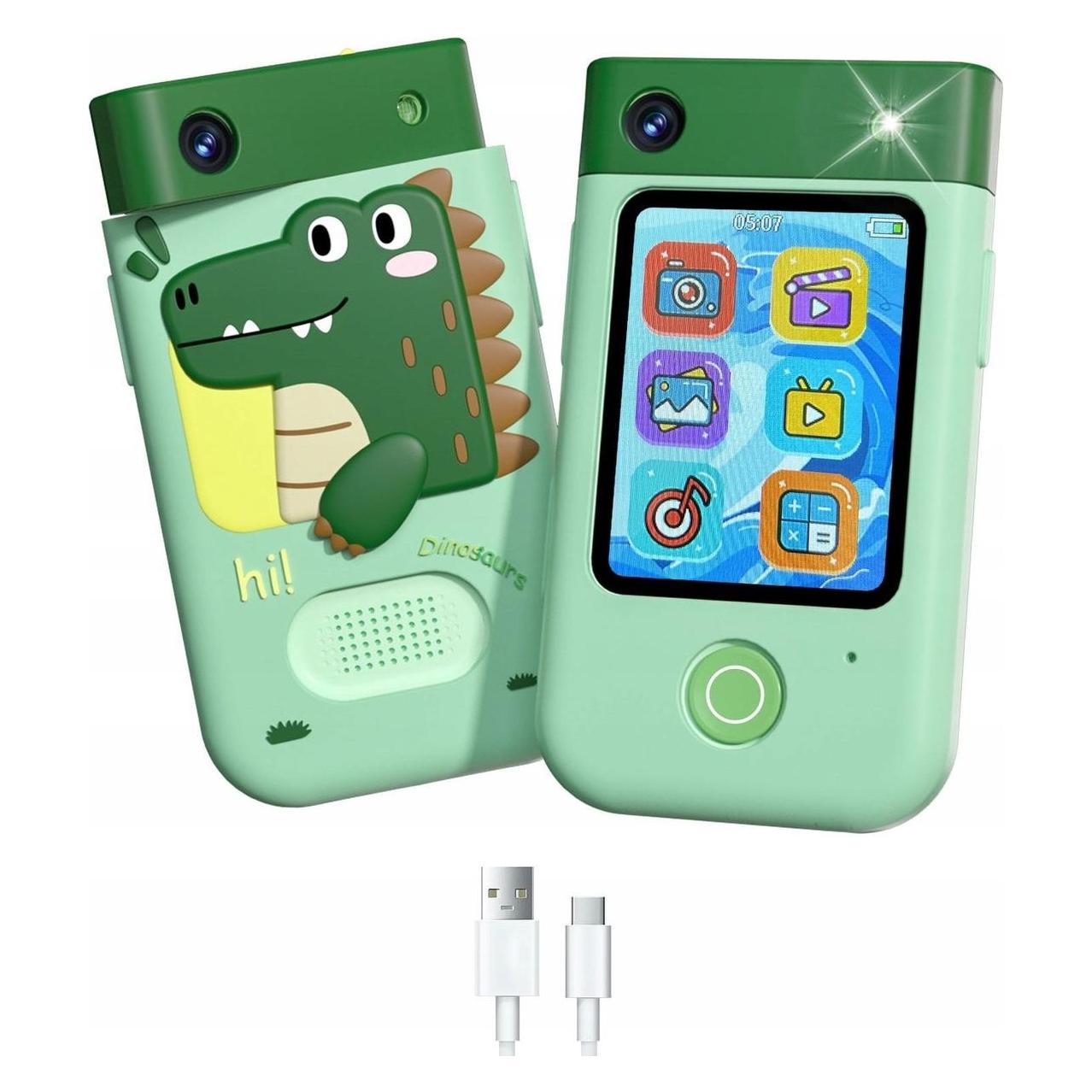 Xrec Digital Camera 48mp BLS-I9 Green Dinosaur (SB8845)