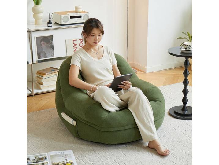 Canapé confortable en forme de pouf pour salon, canapé 1 place, fauteuil relaxant, pouf pour chambre à coucher, canapés pas chers pour adultes et enfants, meubles sans cadre