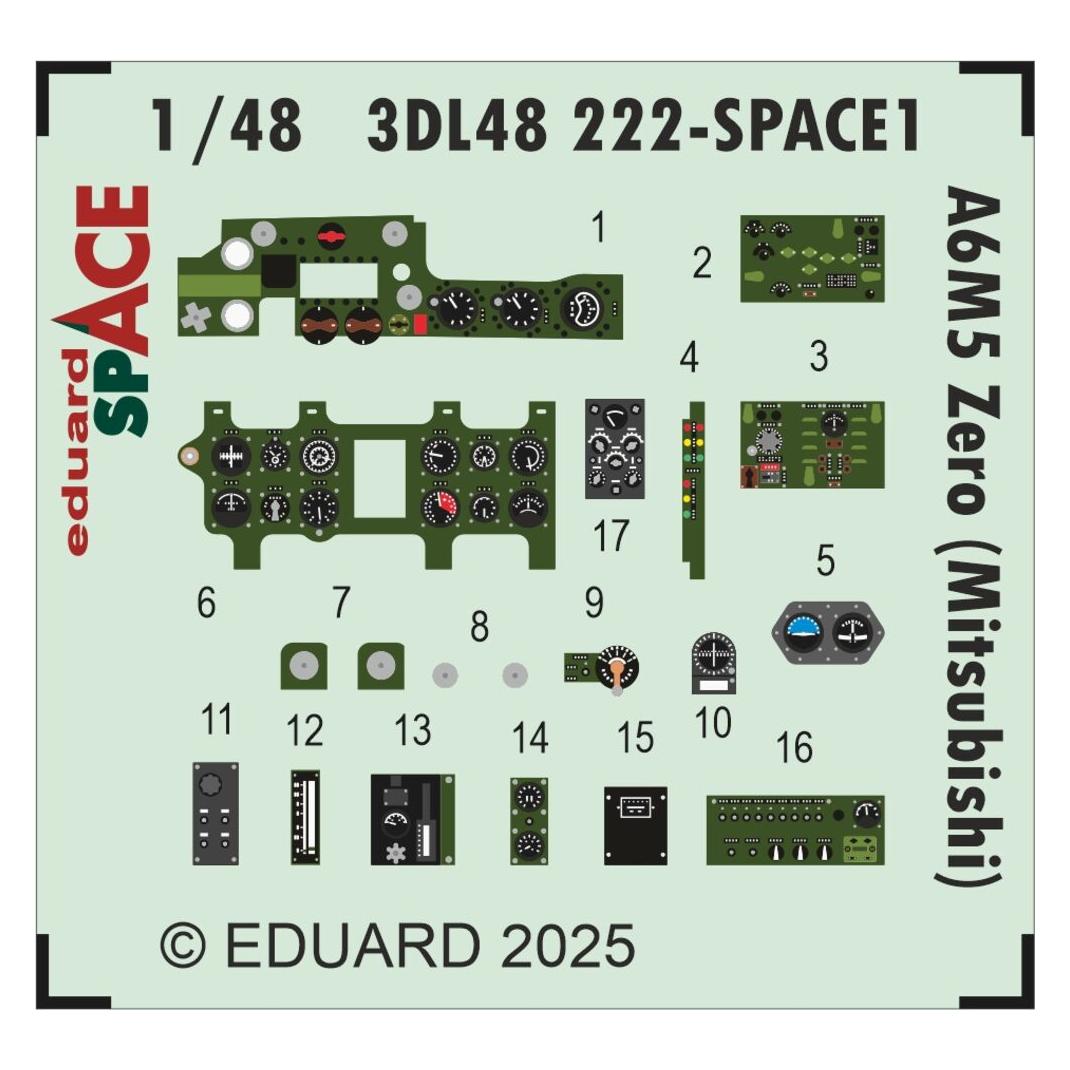 Eduard A6M5 Zero (Mitsubishi) SPACE (3DL48222)