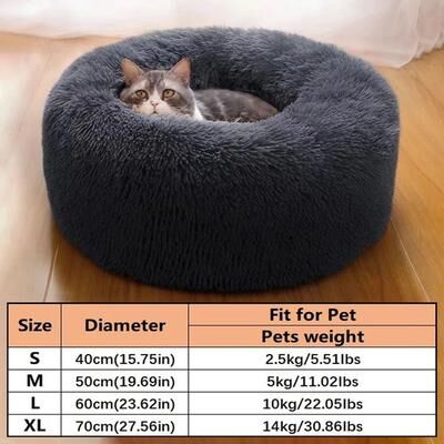 Uplifted Finds Snoozify Cloud Donut Calming Bed dark Gray s