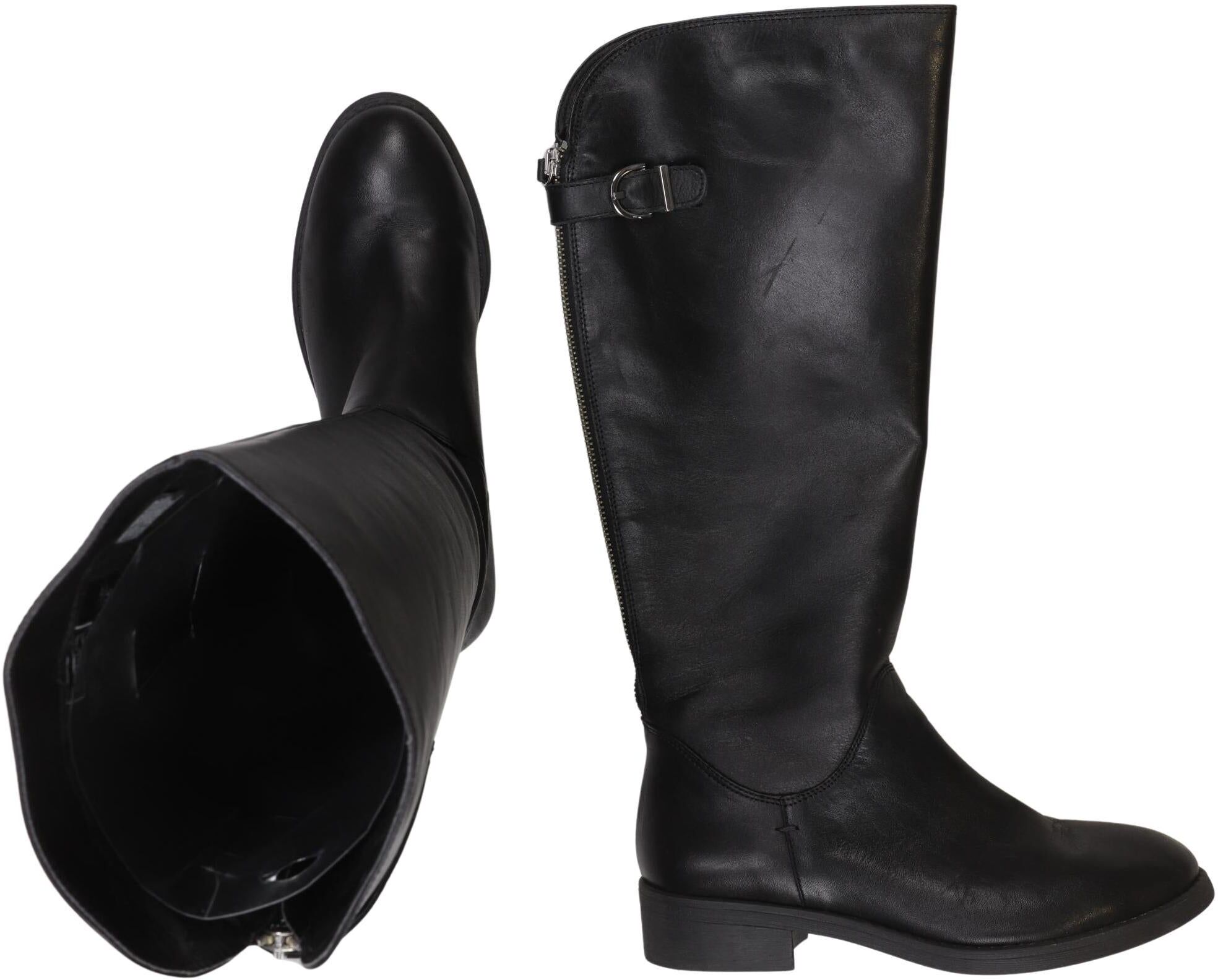 5th Avenue Damen Stiefel, Schwarz, Gr. EU 37, Leder - Second Hand