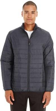CORE365 CE700 Men's Prevail Packable Puffer Jacket in Carbon size 2XL   Polyester