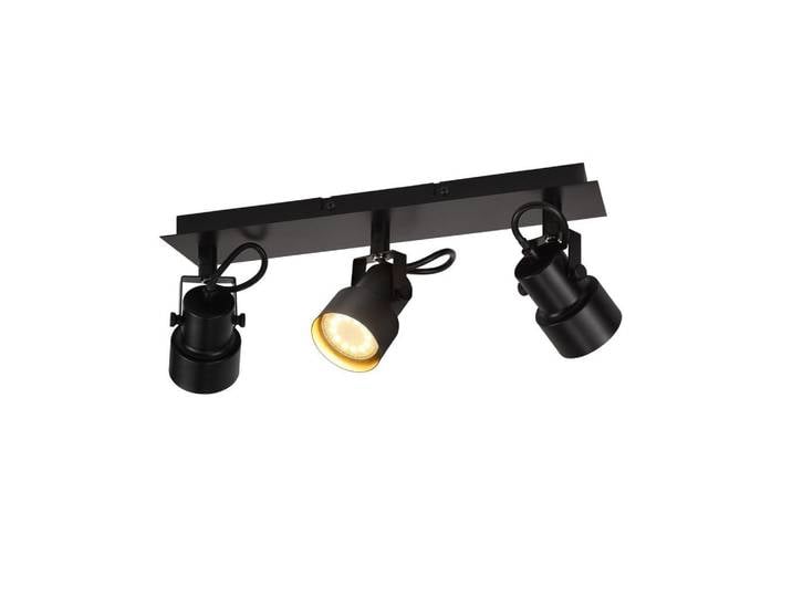 Nettlife Deckenstrahler Brilon 3-flammig 42/7/10.5cm, Schwarz, Metall, Gu10, 7x10.5x42 cm, Lampen & Leuchten, Innenbeleuchtung, Spots & Strahler, Deckenspots
