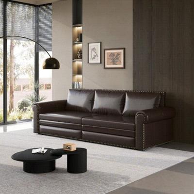 "93.7"" Chesterfield King Pull Out Sofa Bed Sleeper Sofa with Nailhead Trim"