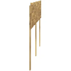 vidaXL, Bett Zubehör, Kopfteil mit Live Edge ROSTOCK Weiss gewaschen 180 cm