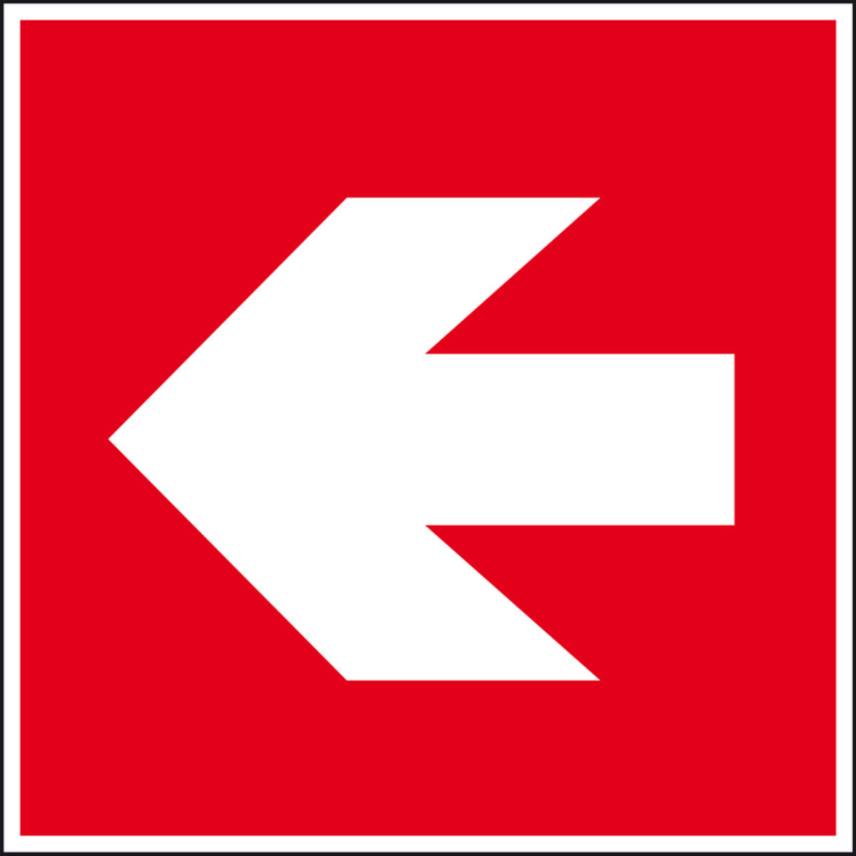 Eichner Brandschutzschild Richtungsangabe links 20 x 20 cm Alu (9225-13065-020)