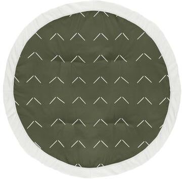 Sweet Jojo Designs Dark Green Boho Arrow Boy Girl Baby Tummy Time Playmat Hunter Sage Ivory Bohemian Gender Neutral Shabby Chic