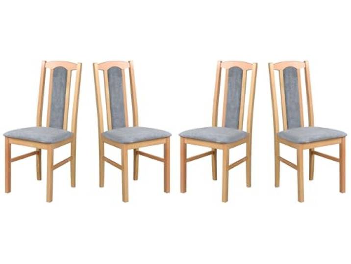 LeafDesign Esszimmerstühle 4er Set, Massivholz, Gepolstert, Grandson Eiche Küchenstühle, Esstischstühle und Essstühle für Wohnzimmer, Restaurant, Café, Hotel und Gastronomie – hoher Sitzkomfort