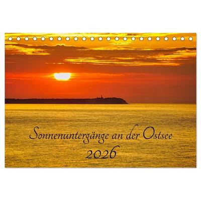 Sonnenuntergänge an der Ostsee (Tischkalender 2026 DIN A5 quer), CALVENDO Monatskalender