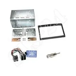 Autoradio 2-DIN Einbaurahmen Radioblende + LFB Adapter Peugeot 307 2002 - 200...