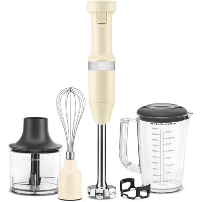 KITCHENAID Stabmixer "5KHBV83EAC ALMOND CREAM", beige (creme), B:9,05cm H:41,4cm T:6,35cm, Mixer