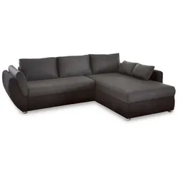 Ecksofa Taifun Stoff Schwarz