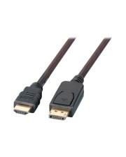 EFB Elektronik DisplayPort/HDMI Anschlusskabel FullHD Stecker Typ A auf Schwarz Digital/Display/Video 3 m 3 m (K5561SW.3V2)