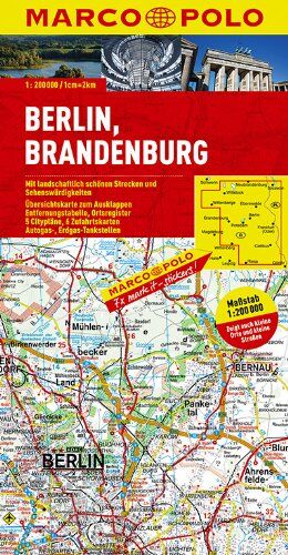 MARCO POLO Karte Berlin, Brandenburg 1:200.000 - Preis vom 14.10.2026 23:07:16 h