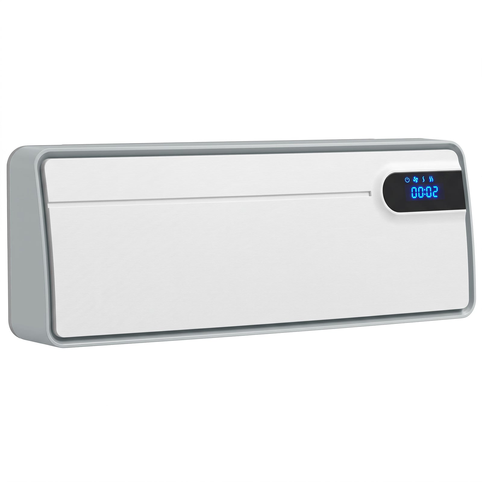 HOMCOM Slimme elektrische keramische wandverwarming 2000 W met wifi-app en oscillatie, wit