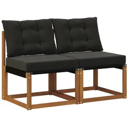vidaXL 2 Stück Outdoor Mittelsofa