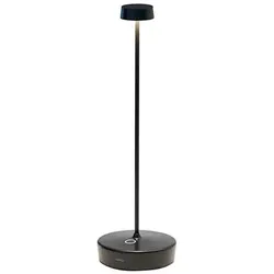 Zafferano Swap Pro wiederaufladbare und dimmbare LED-Tischleuchte, schwarz - 2200-2700-3000K - 9 Stunden maximale Leistung