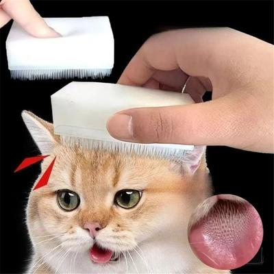 Uplift Essentials Double Sided Sensory Tongue Cat Massage And Cleaning Brush Double Sided Sensory Tongue Cat Massage And Cleaning Brush