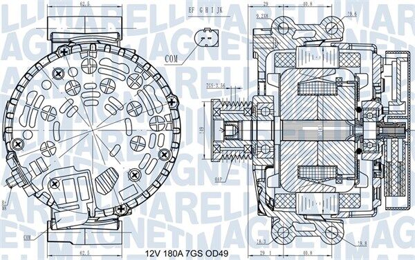 Magneti Marelli Generator 063731580410 Für Bmw