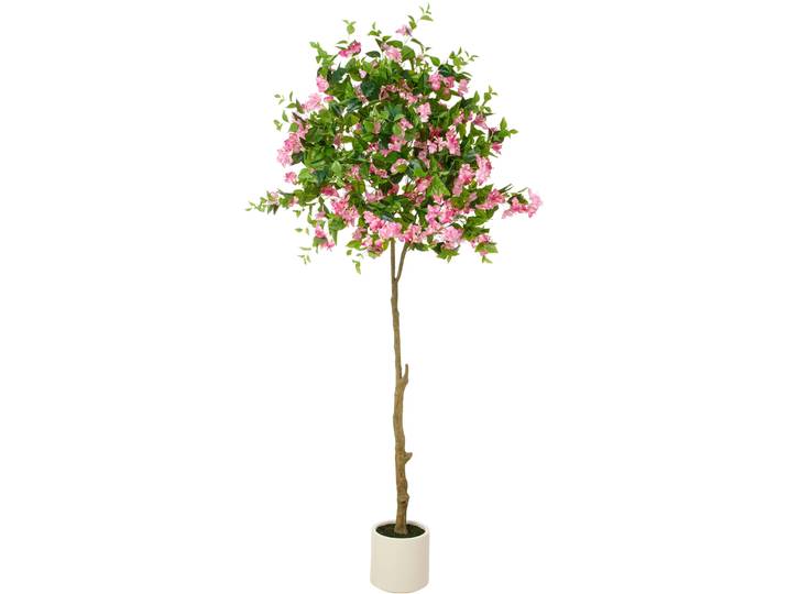 Kunstbaum CREATIV GREEN Bougainvillea , pink (pink, creme), H:240cm, Kunststoff, Kunstpflanzen, Kunstbaum, mit zahlreichen Blüten