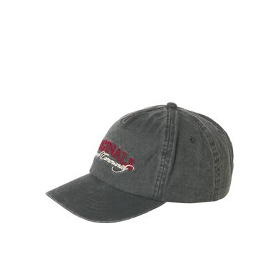 Baseball Cap JACK & JONES "JACFRAME WASHED EMB CAP SN", Herren, grau (schwarz beauty detail:org), Web, Baumwolle, bestickt, Caps