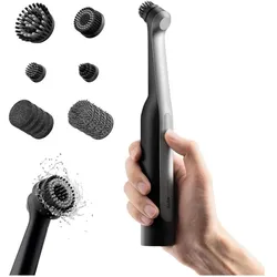 Hoto Wand Cordless Spin Scrubber, Reinigungsutensil, Schwarz