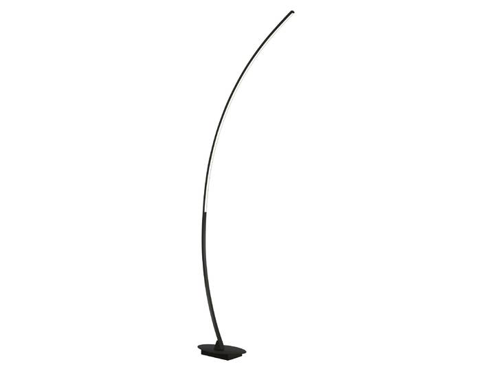 Lampadaire LED courbé SOLO métal noir hauteur 158cm saillie 35cm