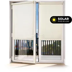 SCREEN-ROLLO Plus Easyfix Leinen 60x180
