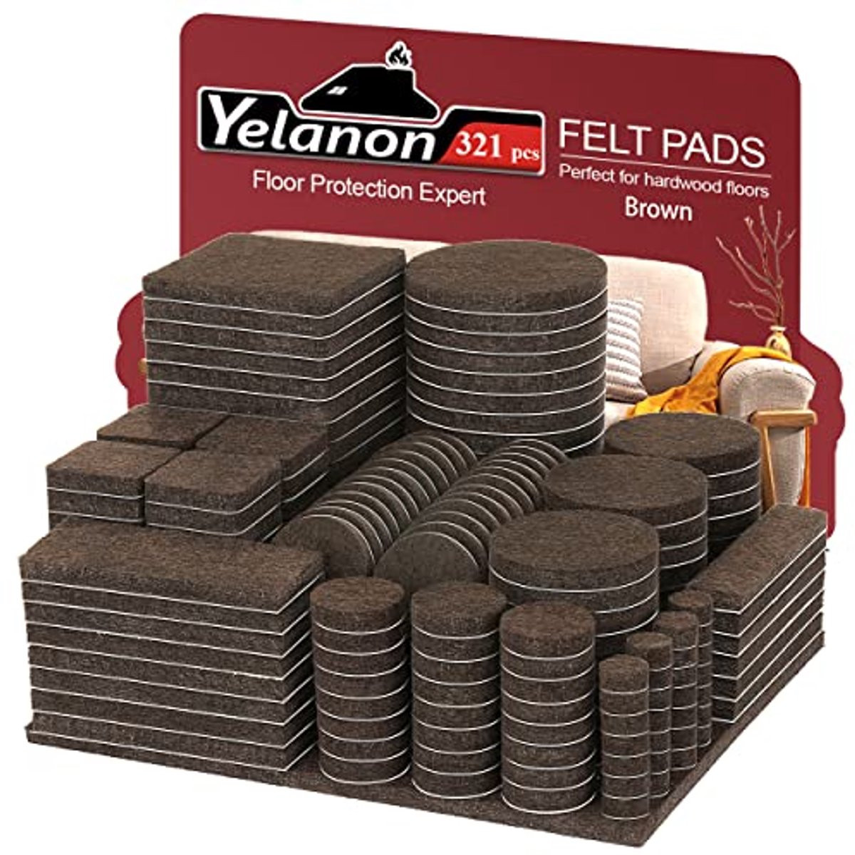 321 stuks Zelfklevende Vilten Meubelpads - Anti-kras Vloerbeschermers voor Stoelen en Meubels
