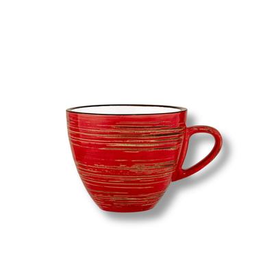 Wilmax England Wilmax Tasse 300 ml Rot Porzellan, 6er Set