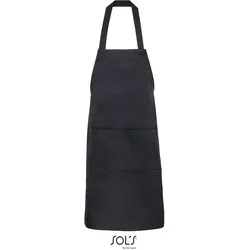 SOLS Bio Latzschürze 03569 black 90 x 75 cm