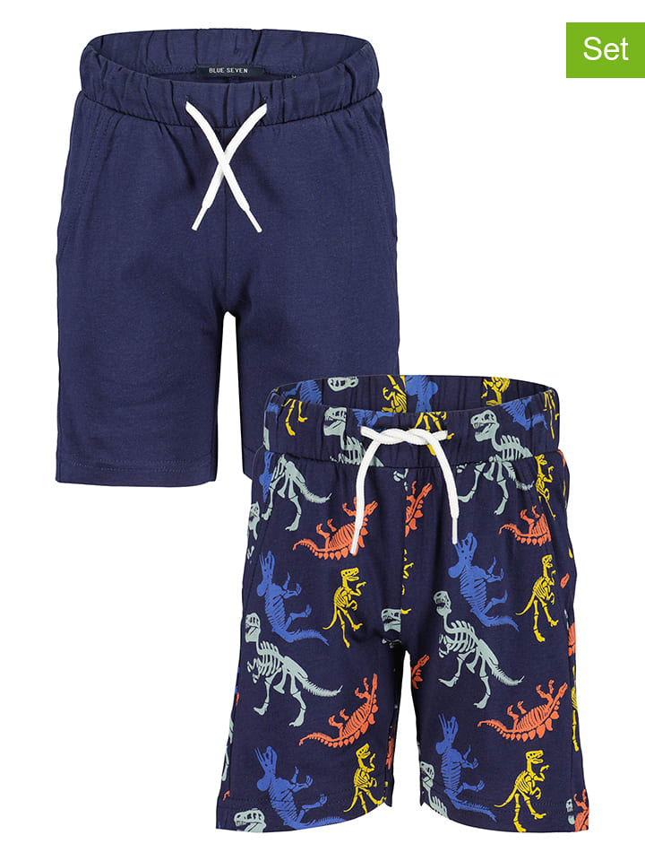 Blue Seven 2er Set: Shorts in Dunkelblau - 98