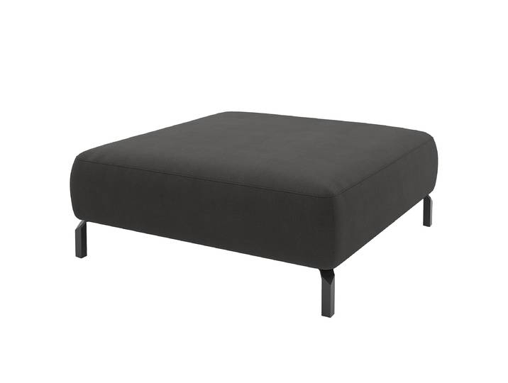 Repose-pieds 46cm Gris Tissu Esila: Gris foncé